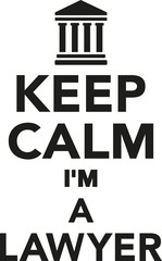 Sticker - Keep calm I'm a lawyer