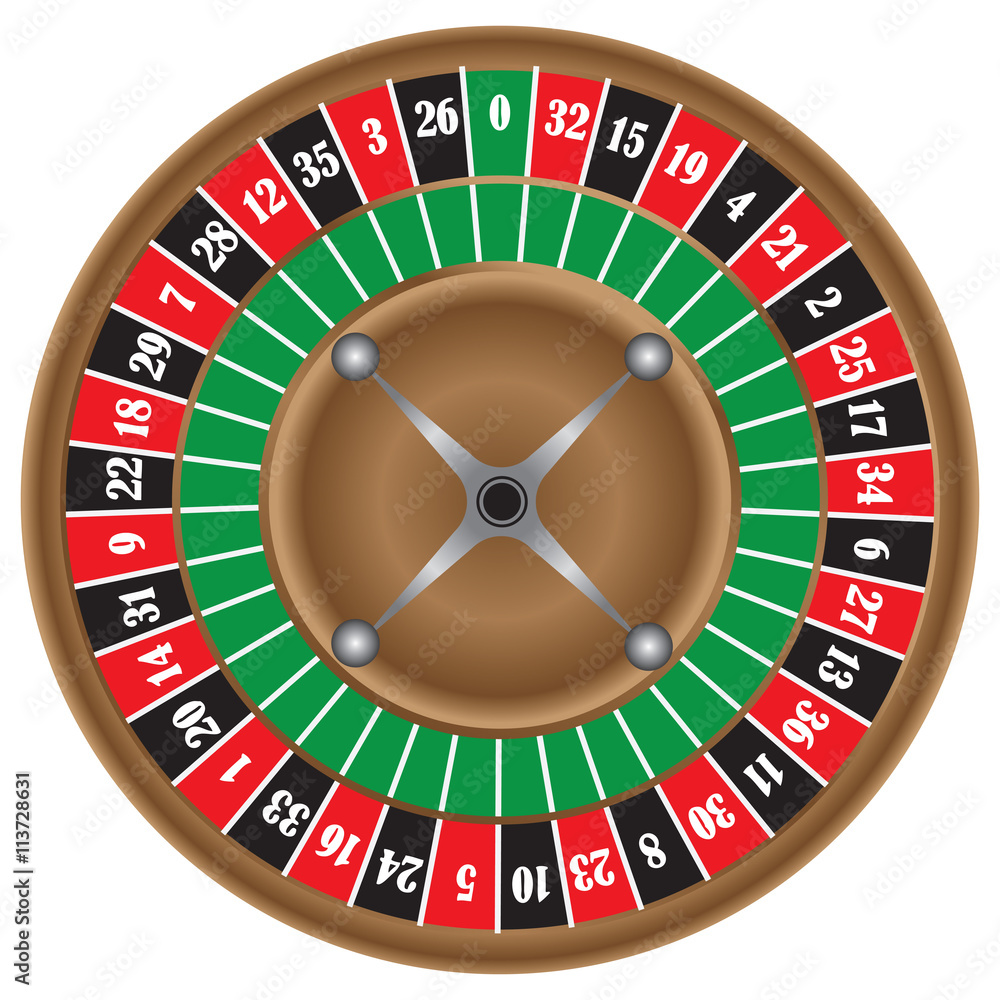 Classic game of roulette wheel