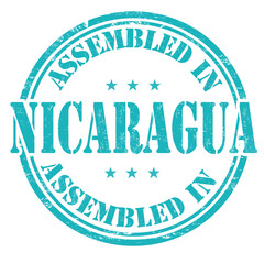 Wall Mural - Assembled in Nicaragua stamp