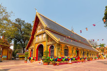 Wat Si Muang, Buddhist Temple In Vientiane.