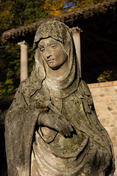 Wall Mural - Old maria statue