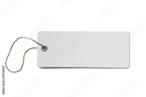 Blank cardboard price tag o...