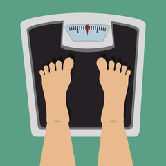 Sticker - lose weight design, vector illustration eps10 graphic 