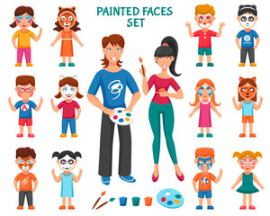 Sticker - Face Paint For Children Set