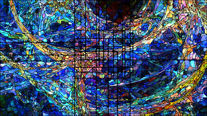Wall Mural - Toward Digital Stained Glass