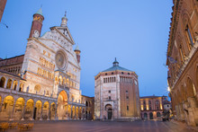 Cremona - The Cathedral Assumption Of The Blessed Virgin Mary Dusk.