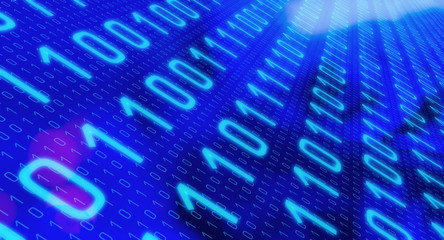 numbers zero one binary conception