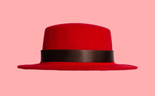 Red Woman Hat Isolated