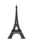 Fototapeta Boho - Eiffel tower vector illustration.