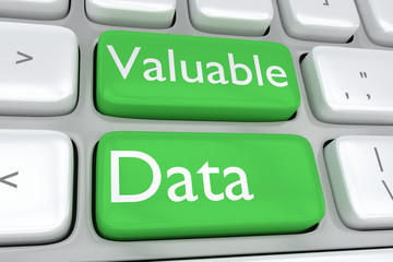 valuable data concept
