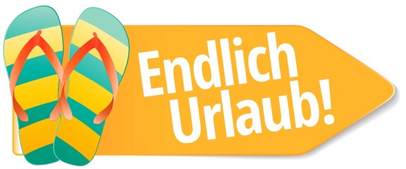 Wall Mural - Endlich Urlaub