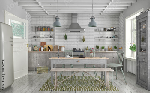 Skandinavische Nordische Kuche Wohnung Kaufen Sie Diese Illustration Und Finden Sie Ahnliche Illustrationen Auf Adobe Stock Adobe Stock