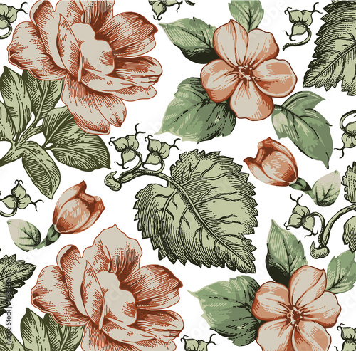 Flowers Apple Blossoms Classic Pattern Beautiful Pink Realistic Flowers Vintage Background With Blooming Flowers Drawing Engraving Freehand Wallpaper Vector Victorian Style Illustration Stock Vector Adobe Stock Flowers Apple Blossoms Classic Pattern Beautiful Pink Realistic Flowers Vintage Background With Blooming Flowers Drawing Engraving Freehand Wallpaper Vector Victorian Style Illustration Stock Vector Adobe Stock
