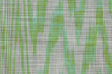 Green Chevron Material Pattern, Zigzag Background
