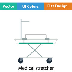 Poster - Medical stretcher icon