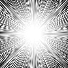 Wall Mural - Sun ray or star burst Comic radial lines background