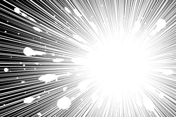Wall Mural - sun ray or star burst comic radial lines background