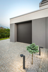 Wall Mural - Modern villa with garage