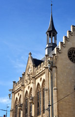 Neugotisches Rathaus auf dem Fischmarkt in Erfurt