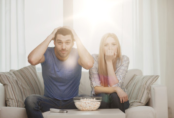 Poster - upset couple after sports team loss