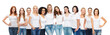 © Syda Productions - group of happy different women in white t-shirts