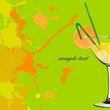 Orange cocktail. Refreshing drink.