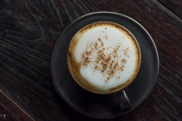 Wall Mural - cappuccino coffee as background