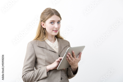 タブレットを持つ外国人女性 Buy This Stock Photo And Explore Similar Images At Adobe Stock Adobe Stock