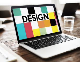 Wall Mural - design art creative multicolor word concept