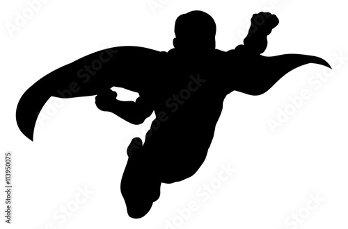 Superhero Flying Silhouette