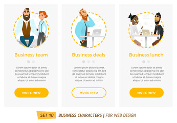 Banners for your web design in business style