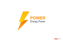 Power Energy Symbol On Whitw Backgroung, EPS 10 VECTOR.