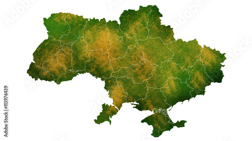 Cuadros en Lienzo Ukraine map Europe continent texture map