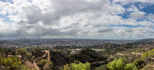 Los Angeles Skyline In San Fernando Valley