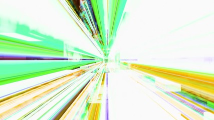 Wall Mural - data storm 0606: traveling through a maze of streaming high energy light streaks (loop).