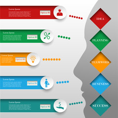 Canvas Print - Business infographic template