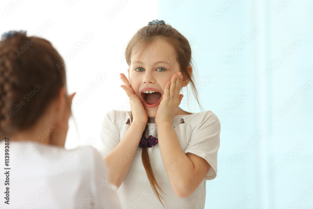 Portrait of cute small girl