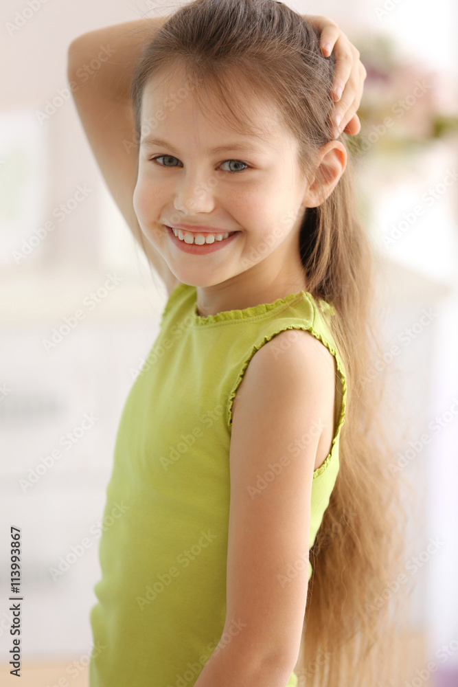 Portrait of cute small girl