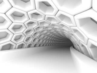 Wall Mural - blue blocks wall geometric background