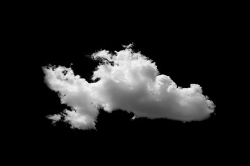Wall Mural - clouds on black background