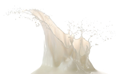 Wall Mural - Milk splash, closeup