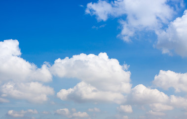 Wall Mural - Blue sky, white clouds.