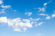 Blue sky and white altocumulus clouds