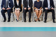 Business people waiting for job interview - human resources conc