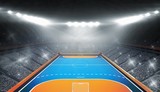 Composite image of handball field