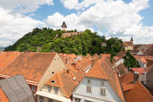 Schlossberg In Graz, The Second-largest City Of Austria
