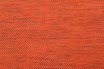 Orange red shining fabric textile for curtain, upholster, background or texture