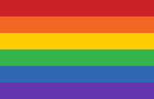 Gay Pride Movement Rainbow Banner Flag Flat Vector Illustration For Apps And Websites