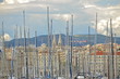 Mâts de bateaux, port de Marseille, Vieux-Port