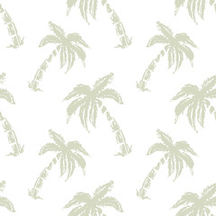 Wall Mural - Seamless pattern with palm trees